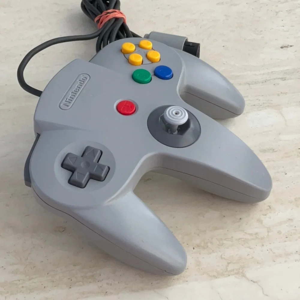 Nintendo 64 Controller N64 For Parts Or For Repair Not Working Grey Broken
